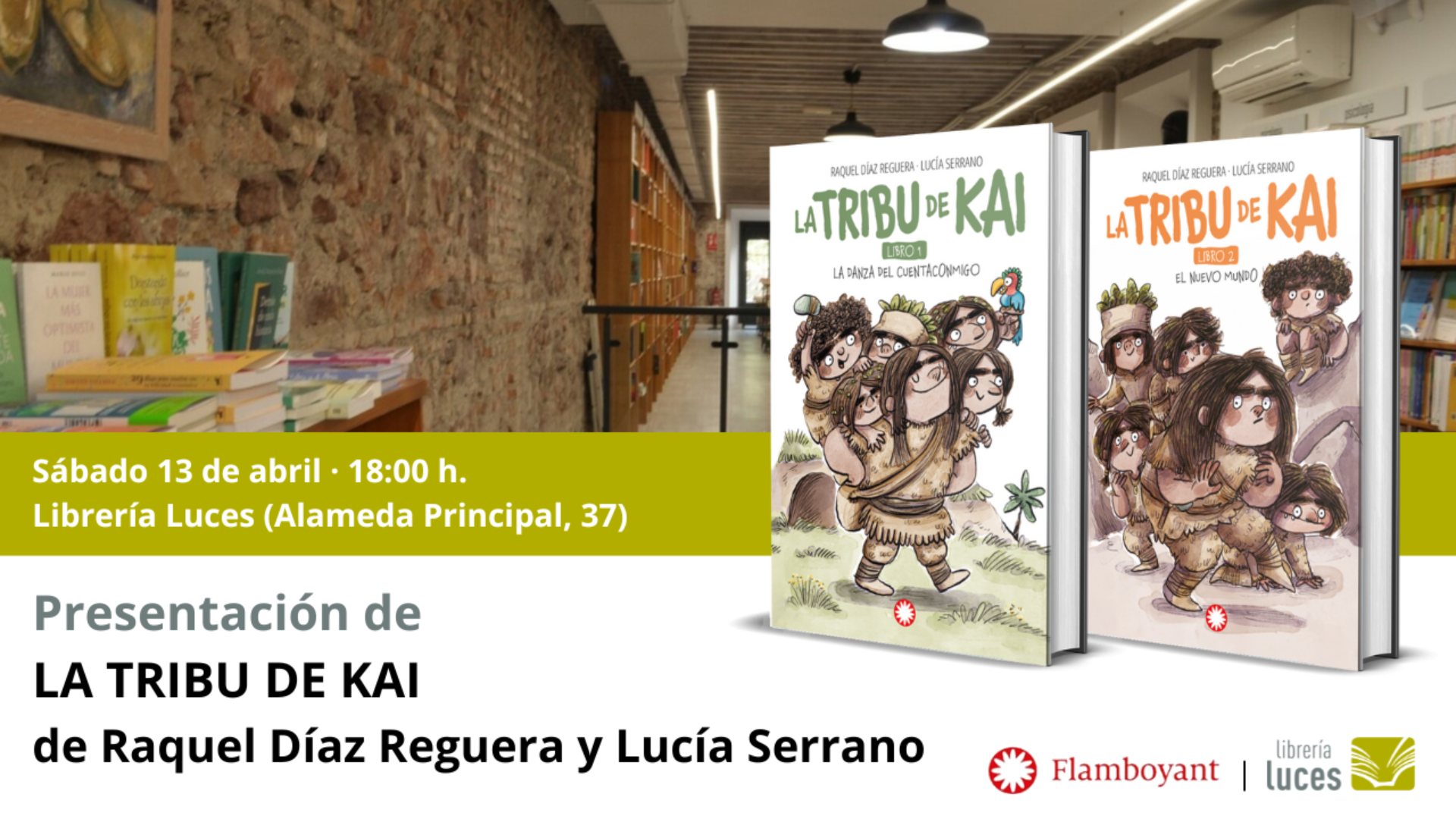 Presentación de La Tribu de Kai, nueva serie de novelas infantiles de Raquel Díaz Reguera y Lucía Serrano publicadas por la editorial Flamboyant.