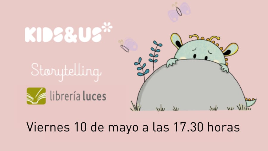 El próximo viernes 10 de mayo a las 17:30h tenemos un nuevo cuentacuentos en inglés organizado por Kids&Us Málaga y Kids&Us Torremolinos. ¡Diviértete con sus increíbles historias!